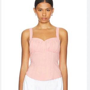 Free People Sasha Corset in Mellow Rose